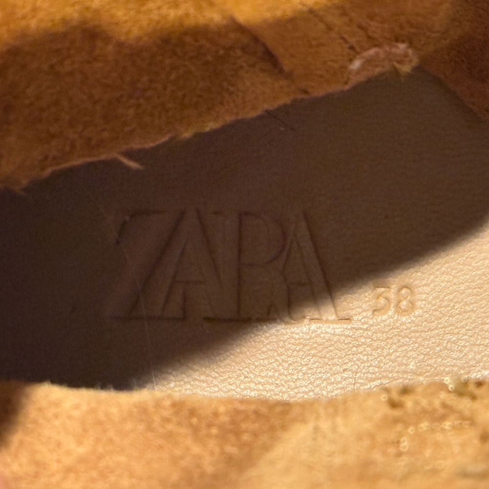 New ZARA suede brown pull on boots- Size 38 - Picture 7 of 8